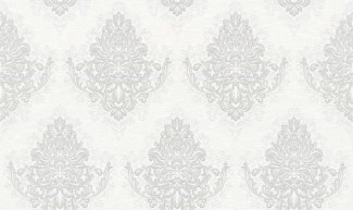 Обои белые виниловые Дамаск Жозефина арт. 10283-01 Обои белые винило