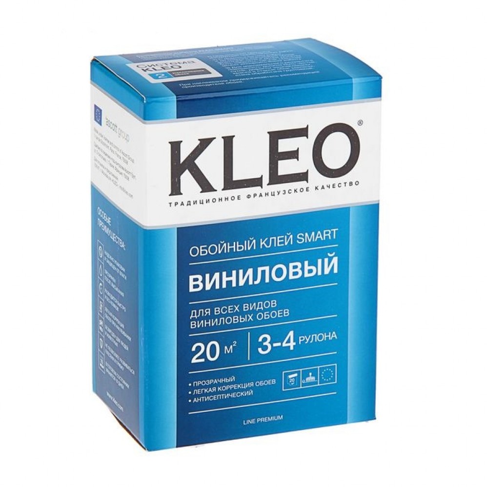 Клей для виниловых обоев, сыпучий KLEO SMART 3-4/20