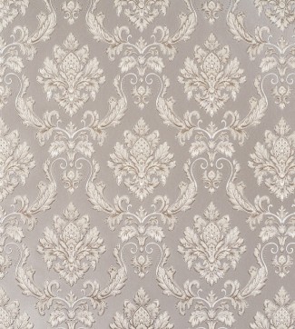 Обои серые Дамаск виниловые Симона арт. 10577-05 Обои серые Дамаск
