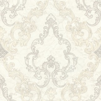 Обои бежевый дамаск Domus виниловые арт. 7169-00 Обои бежевый дама