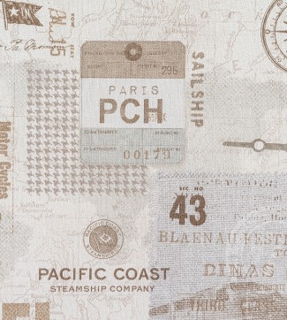 Обои бежевые флизелиновые Города OVK Design Тревел арт. 10516-02 Обои бежевые флиз