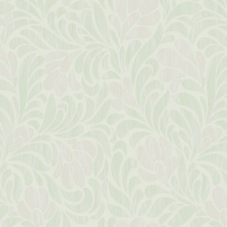 Обои виниловые зеленые с цветами  Антураж Leaves арт. 167154-95 Обои виниловые зе