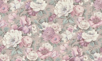 4112-4 Обои Букет INTERIO кофе-сиреневый 1,06*10,05/6