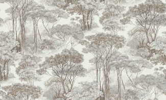 Обои белые с изображением леса Сполето INTERIO арт. 4144-1 Обои белые с изоб