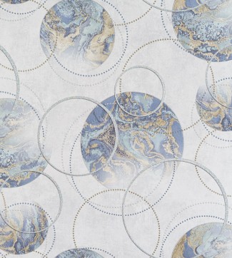 Обои синие геометрия Freedom Меридиан арт. 10673-05 Обои синие геомет