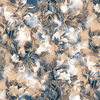 Обои виниловые большие цветы на белом фоне Антураж Monica арт. 168502-22 Большие цветы на