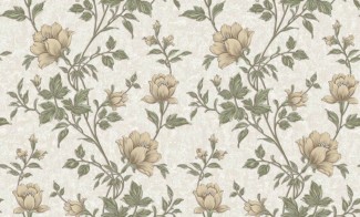 Обои с цветами на белом фоне Антураж виниловые Emily арт. 168339-31 Виниловые обои с