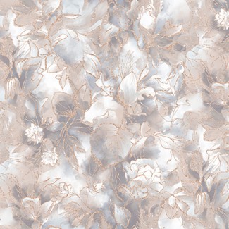 Обои виниловые большие цветы на сером фоне Антураж Monica арт. 168502-23 Большие цветы на