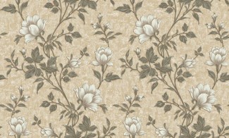 Обои с цветами на бежевом фоне Антураж виниловые Emily арт. 168339-33 Виниловые обои с