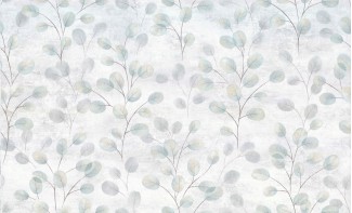 Обои серые с изображением листочков и веточек Артекс винил Лунник арт. 10406-02 Обои серые с изоб