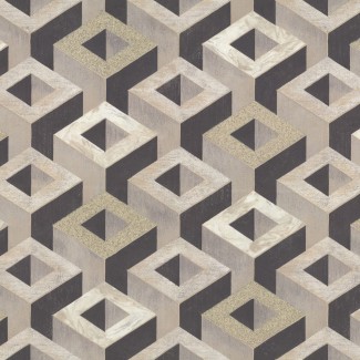 Обои коричневые геометрия Euro Decor виниловые Oxford арт.9120-12 Обои коричневые г