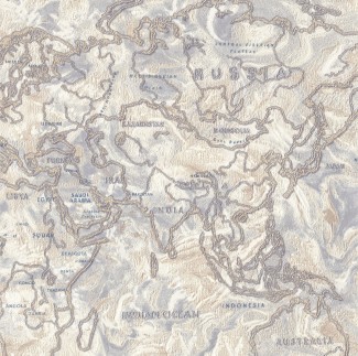 Обои серые с изображением карты виниловые Ornamy Tour арт. 8029-11 Обои виниловые с