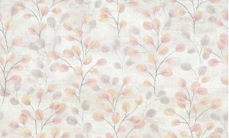 Обои розовые с изображением листочков и веточек Артекс винил Лунник арт. 10406-04 Обои розовые с из