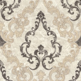Обои бежевый дамаск Domus виниловые арт. 7169-02 Обои бежевый дама