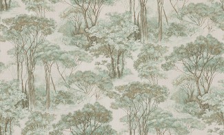 Обои бежевые с изображением леса Сполето INTERIO арт. 4144-3 Обои бежевые с из