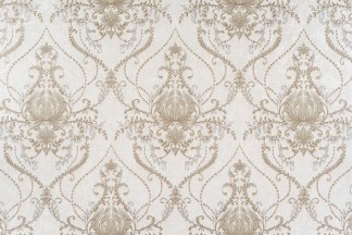 Обои бежевые с рисунком дамаск флизелиновые OVK Design Зодиак арт.10313-02 Обои бежевые с ри