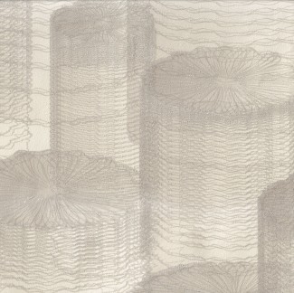 Обои бежевые Евро Декор винил горячего тиснения Flow арт. 8024-01 Бежевые обои с цв