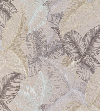 Обои бежевые с крупными листьями Артекс винил Пандора OVK арт. 10298-05 Обои виниловые бе