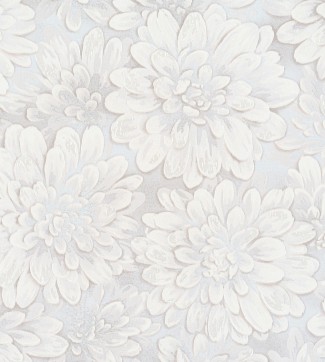 Обои серые флизелиновые с цветами Freedom  "Хризантемы" арт 10469-02 Обои серые флизел